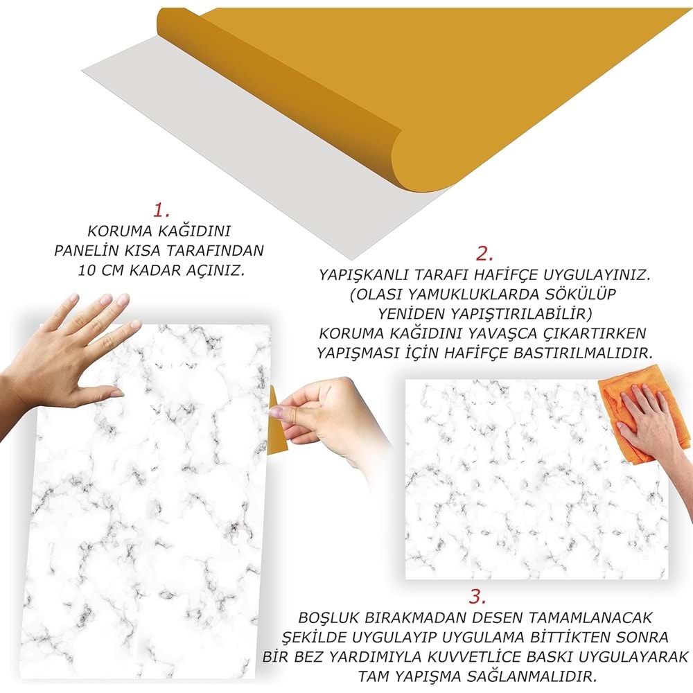 YAPIŞKANLI DUVAR PANELİ 60*60