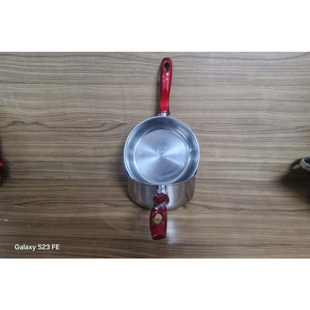 14 CM SOS TAVA KAÇEROLA KIRMIZI KULP