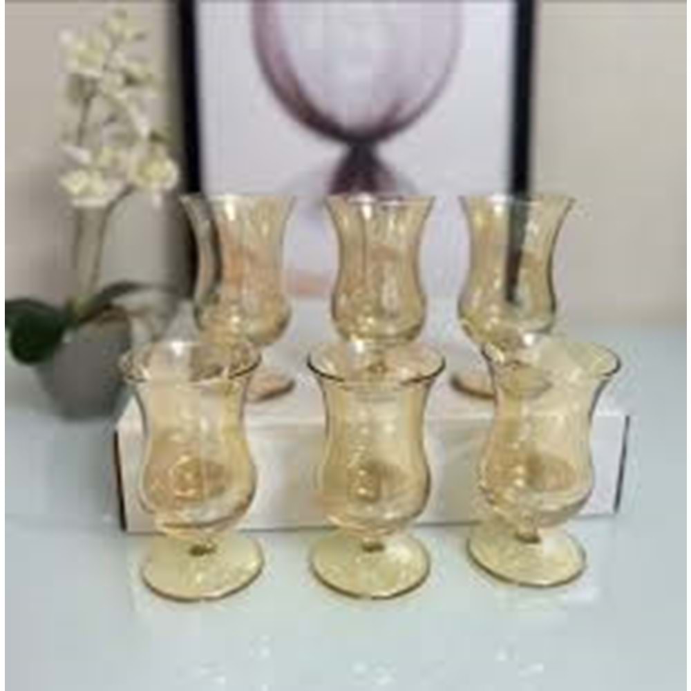 440221 GALA LÜSTERLİ KAHVE YANI 4LÜ PAKET