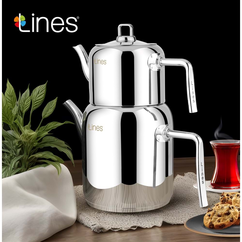 LİNES MERCAN ORTA BOY ÇAYDANLIK METAL KULP