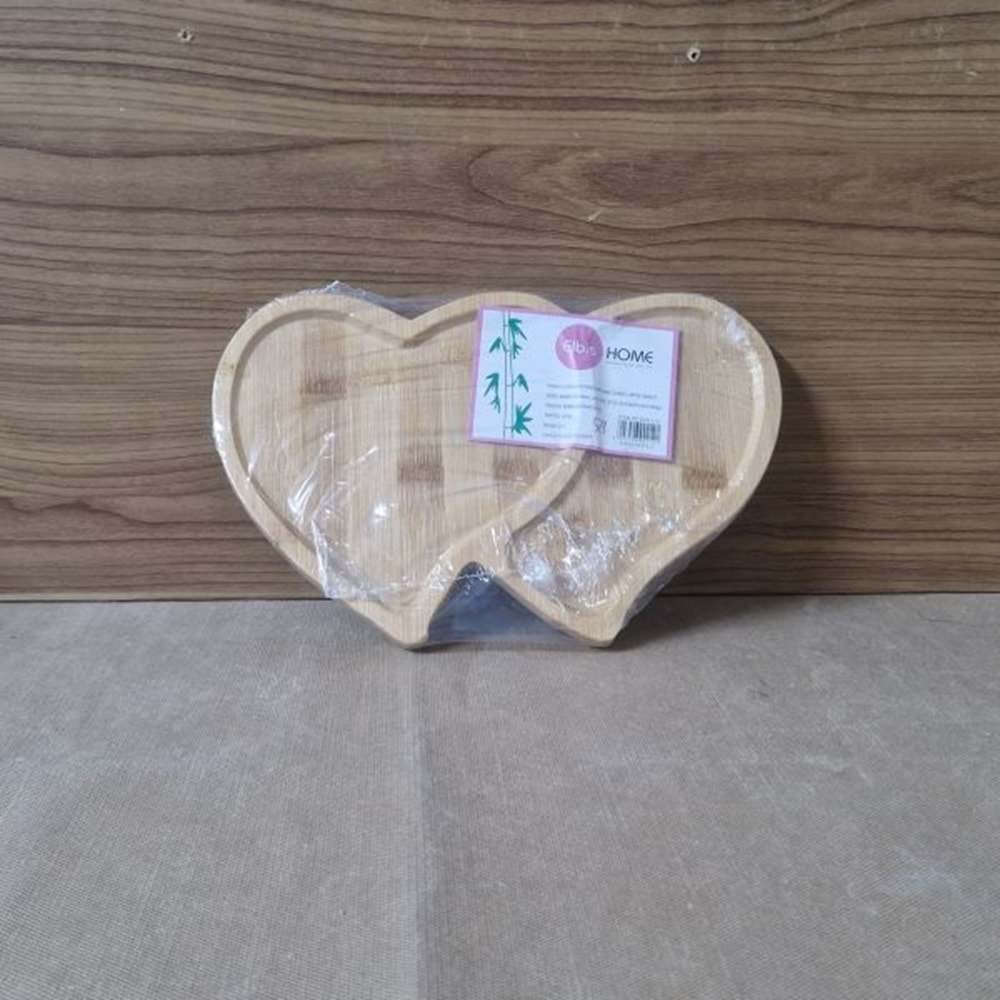 ELBİS HOME BAMBU KALPLİ 2Lİ SUNUMLUK
