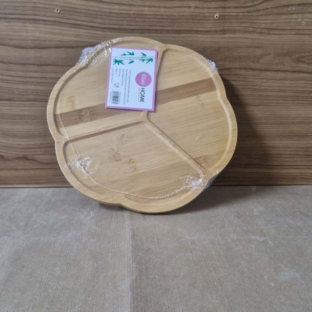 ELBİS HOME ELB-217 YUVARLAK BAMBU SUNUMLUK