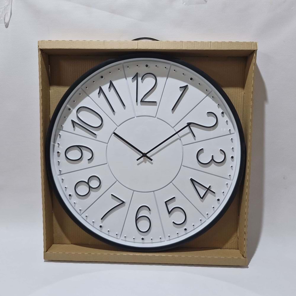 355 60 CM SİYAH SAAT