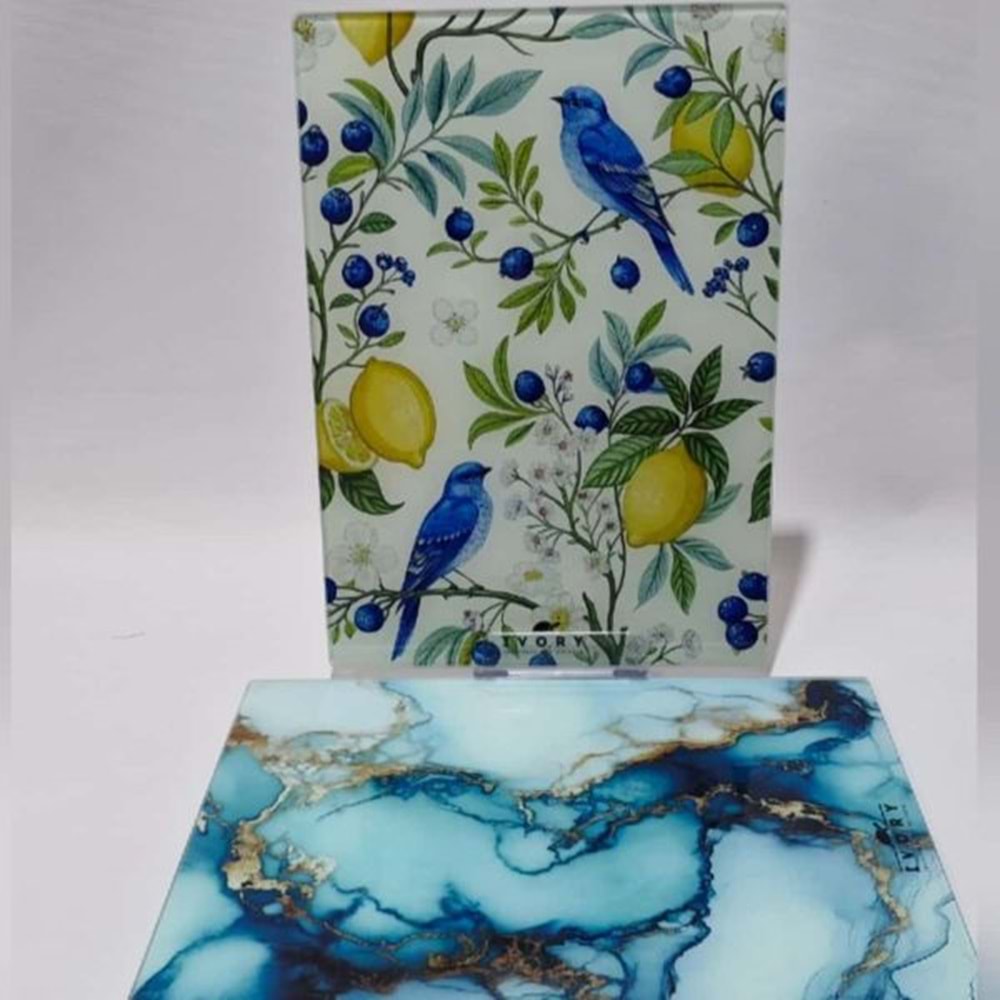 IVORY DESENLİ CAM KESİM PANOSU 25*35