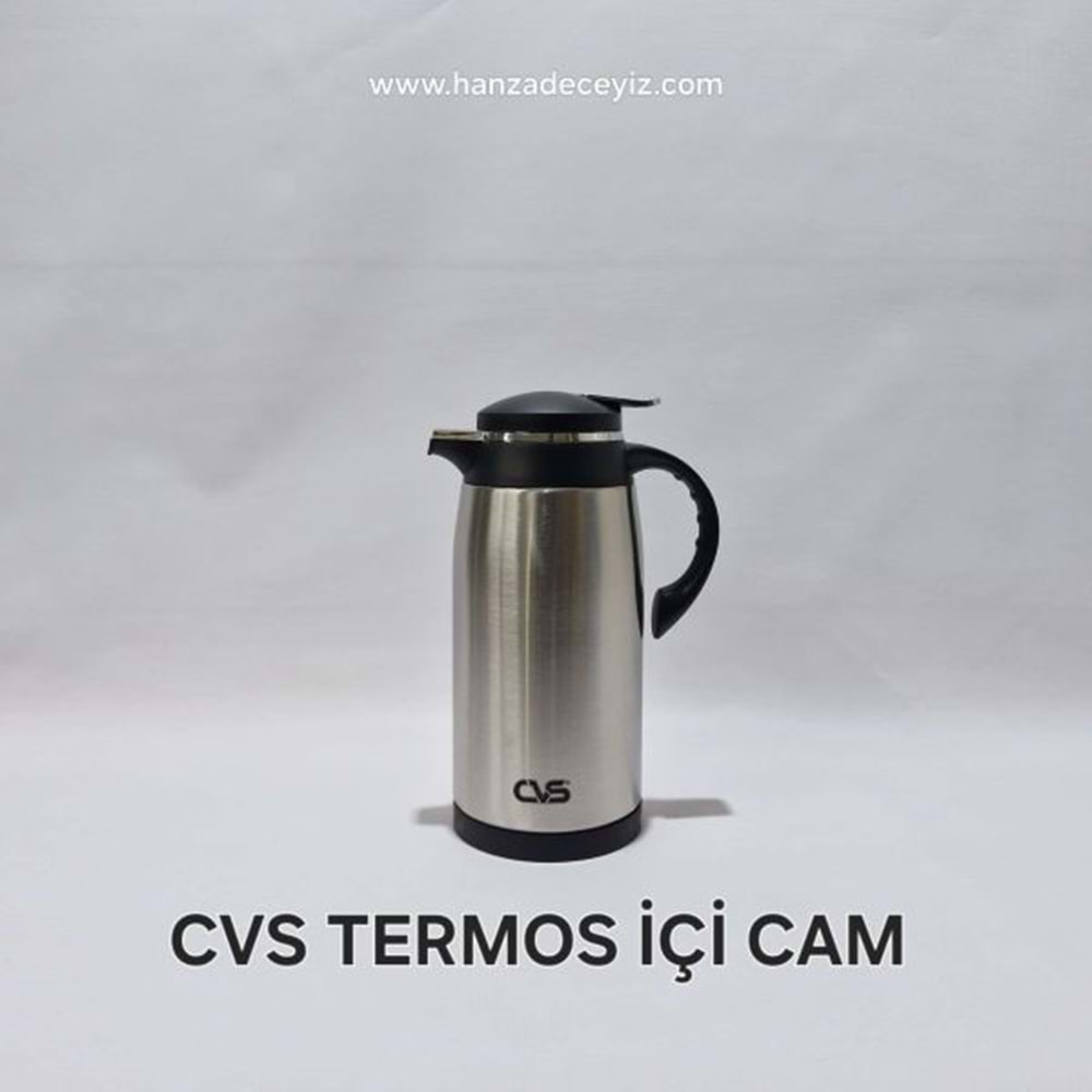 CVS TERMOS 1,3 LT İÇ CAM DIŞ ÇELİK