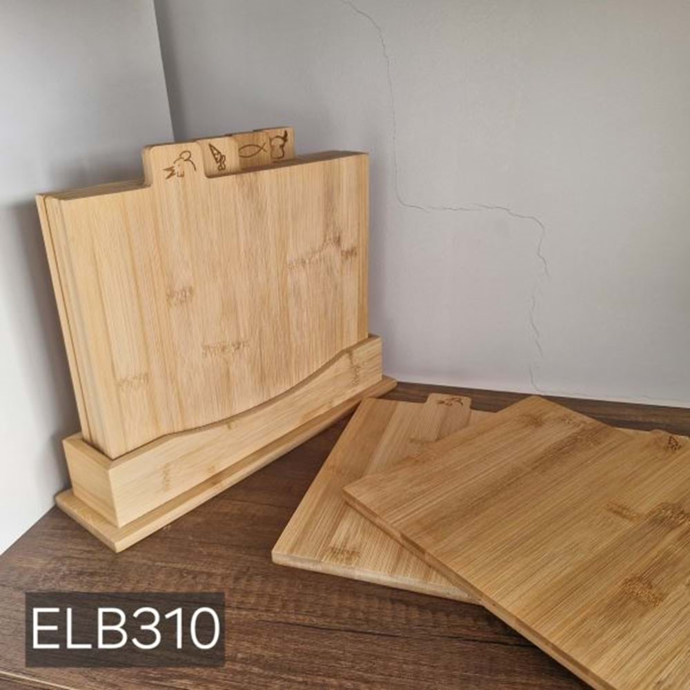 ELBİS HOME ELB310 BAMBU 4LÜ KESİM TAHTASI