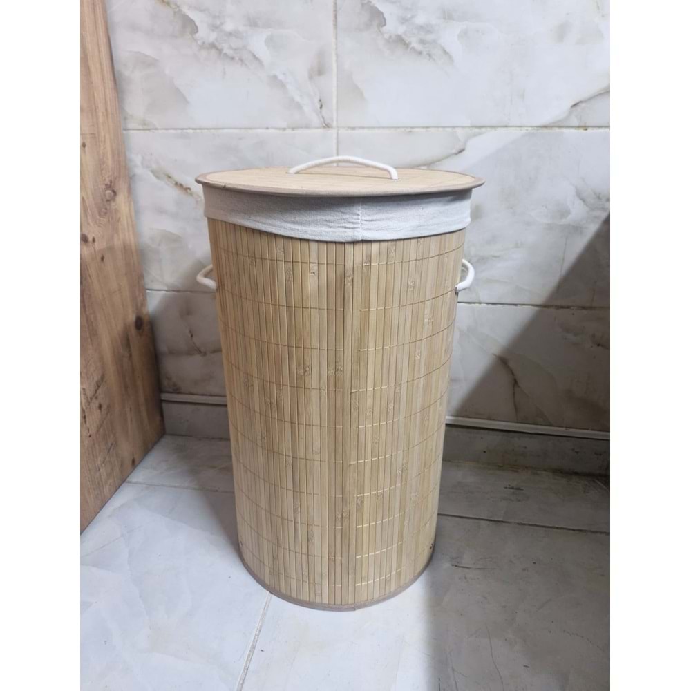 IVORY KATLANIR BAMBU OVAL BANYO SEPETİ 12*