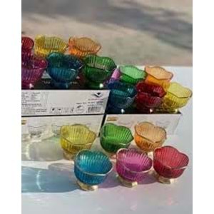 RENKLİ CAM KASE*18