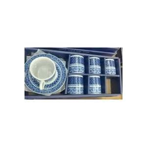 BHR-4570 BUHARA 4570 KARE YALDIZLI 6LI FİNCAN TAKIMI*12
