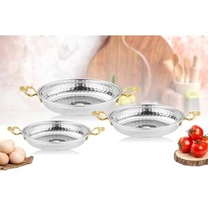 DÖVME KROM 3LÜ OMLET SAHAN YENİ