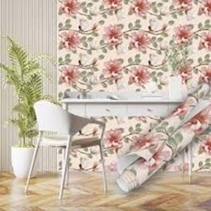 LOTUS 3MT PVC YAPIŞKANLI FOLYO ÇİÇEK DESEN 48*