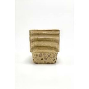 IVORY 50Lİ KRAFT MUFFIN KAPSÜLÜ KARE 60*