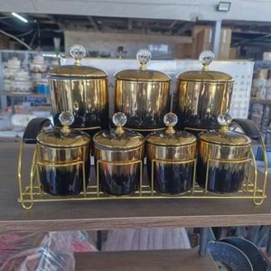 7 PARÇA BAHARATLIK SİYAH GOLD