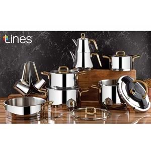 LİNES NAZ 18 PARÇA ÇEYİZ SETİ ALTIN KULP