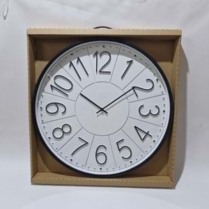 355 60 CM SİYAH SAAT