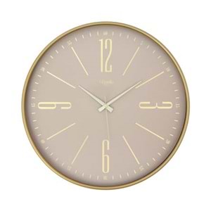 120-071 PLEKSİ SAAT 40 CM İÇİ BEJ-KAHVE