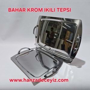 ÖZ LİFE BAHAR KROM İKİLİ TEPSİ