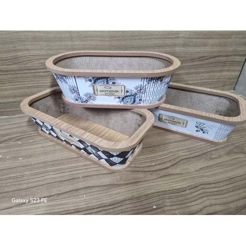 AR 1105-1 BASKILI OVAL EKMEK SEPETİ