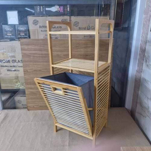 ELBİS HOME BAMBU ÇAMAŞIR SEPETİ ELB-107