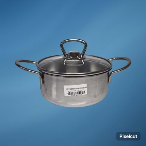 14 CM CAM KAPAKLI TENCERE