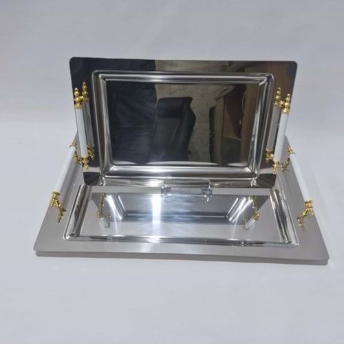 ASLAN 2Lİ ÇAY TEPSİ SET