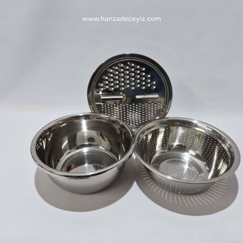 IVORY RENDE-SÜZGEÇ-SAKLAMA KABI 3LÜ SET