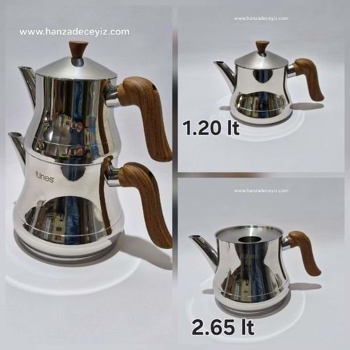 LİMES NAZ AİLE BOY ÇAYDANLIK AHŞAP KULP