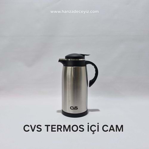 CVS TERMOS 1,3 LT İÇ CAM DIŞ ÇELİK