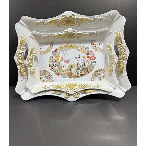 İSRA 2Lİ OTANTİK TEPSİ