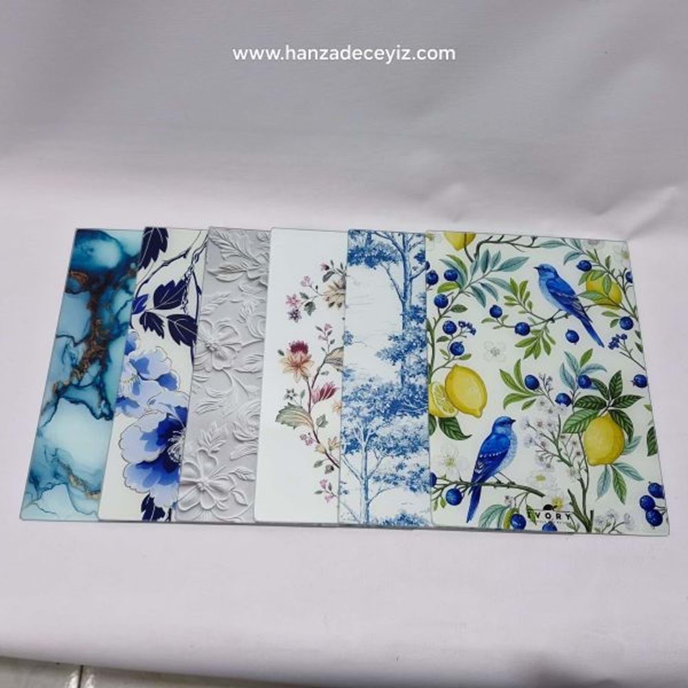 IVORY DESENLİ CAM KESİM PANOSU 25*35
