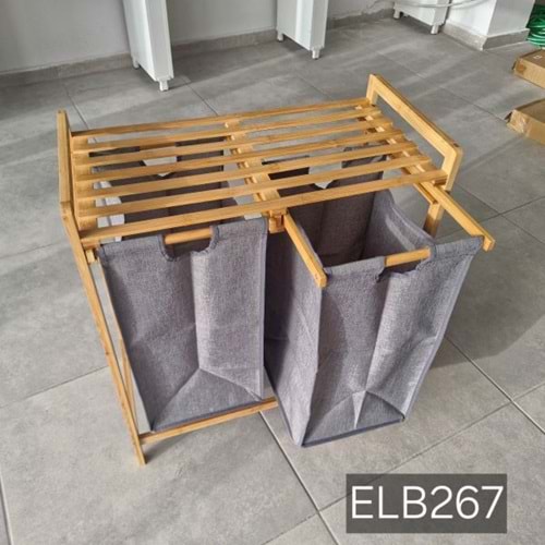 ELBİS HOME ELB267 İKİ BÖLME KİRLİ ÇAMAŞIRLIK